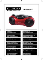 Konig HAV-PRCD12 Manual