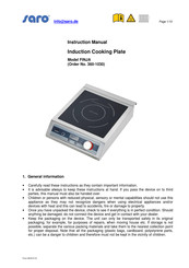 saro FINJA Instruction Manual
