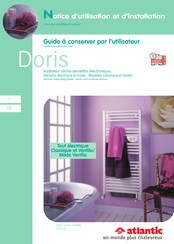 Atlantic Doris mixte Ventilo with Fan User And Installation Manual