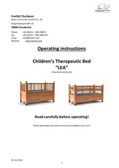 FreiStil Tischlerei LEA Vario Operating Instructions Manual