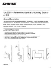Shure UA505 Manual
