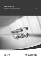 SystemAir AXR Series Installation And Operating Instructions Manual