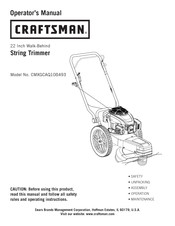 Craftsman CMXGCAQ108493 Operator's Manual