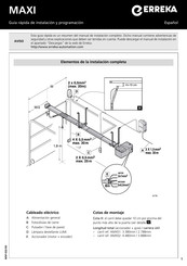Erreka MAXI Quick Installation And Programming Manual