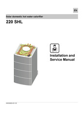 DeDietrich 220 SHL Installation And Service Manual