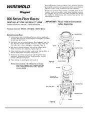 Legrand Wiremold 800LCK Series Installation Instructions