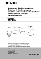 Hitachi DS 14DVB2 Handling Instructions Manual