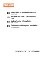Franke FGB 906 W AC Instructions For Use And Installation