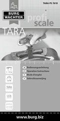 Burg Wächter TARA PS 7610 Operation Instructions Manual
