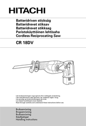 Hitachi CR 18DV Handling Instructions Manual