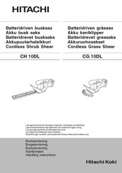 Hitachi CG 10DL Handling Instructions Manual