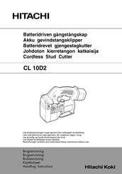 Hitachi CL 10D2 Handling Instructions Manual