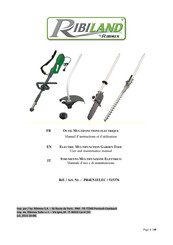 Ribimex Ribiland PR4EN1ELEC User And Maintenance Manual