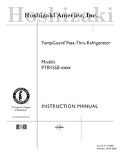 Hoshizaki TempGuard PTR1SSB Series Instruction Manual
