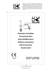 Team kalorik TKG M 3014 Instruction Manual