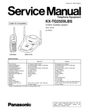 Panasonic KX-TG2559LBS Service Manual