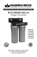 GrowMax Water ECO GROW 240 L/h Manual