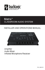 TeachLogic Sapphire IRT-60 Installer And Operation Manual