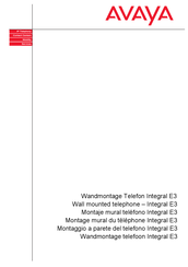 Avaya Integral E3 analog Manual