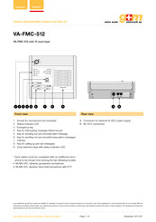G+M Elektronik VA-FMC-512 Manual