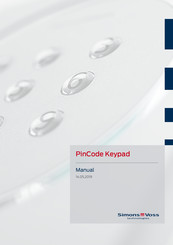 Simons Voss Technologies PinCode keypad Manual