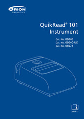 Orion Diagnostica QuikRead Instrument 101 Manual