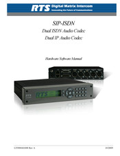 RTS SIP-ISDN Hardware & Software Manual