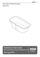 Kohler Mira Flight Freestanding Bath Installation & User Manual