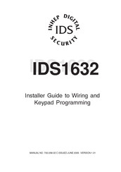 Inhep Digital Security IDS1632 Installer Manual To Wiring And Programming