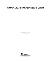 Texas Instruments OMAP-L137 EVM User Manual