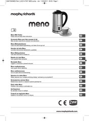 Morphy Richards MENO ONE CUP Instructions Manual