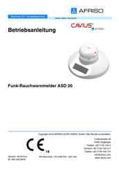 afriso Cavius ASD 20 Operating Instructions Manual