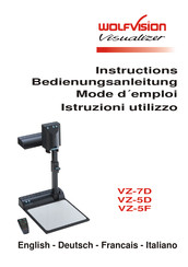 WolfVision Visualizer VZ-7D Instructions Manual