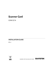 GW Instek GDM-SC1A Installation Manual