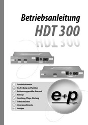 e+p HDT 300 Instruction Manual