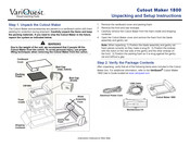 Variquest Cutout Maker 1800 Unpacking And Setup Instructions