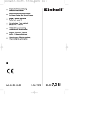 EINHELL BG-CG 7.2/1 LI Original Operating Instructions