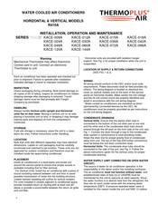 ThermoPlus Air KACE Series Installation, Operation And Maintenance Manual