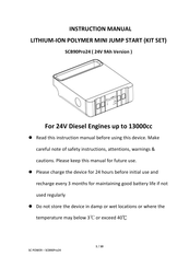 SC POWER SCB90Pro24 Instruction Manual