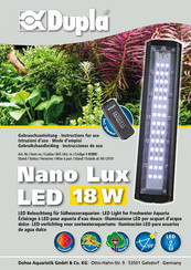 Dupla Nano Lux LED 18W Instructions For Use Manual