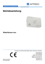 afriso WaterSensor eco Operating Instructions Manual