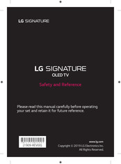 Lg Signature LGSBWAC92 Safety And Reference