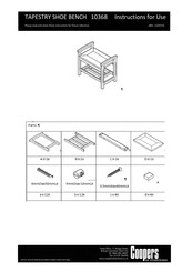 Coopers Of Stortford TAPESTRY SHOE BENCH Instructions For Use