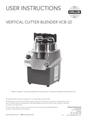 Hallde VCB-32 User Instructions