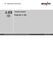 EWM Trolly 39-1.1 DG Operating Instructions Manual
