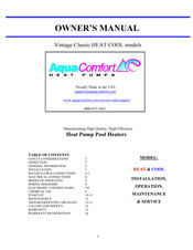 Aqua Comfort Vintage Classic Series Owner's Manual