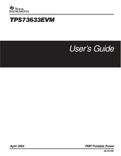 Texas Instruments TPS73633EVM User Manual