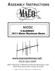 Maco Antennas M105C Assembly Instructions Manual