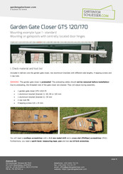 diybook KG Garden Gate Closer GTS 120 Mounting Instructions