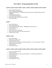 Oce cm2520 Programming Date & Time